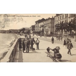 06 MENTON. La Promenade du Midi 1930