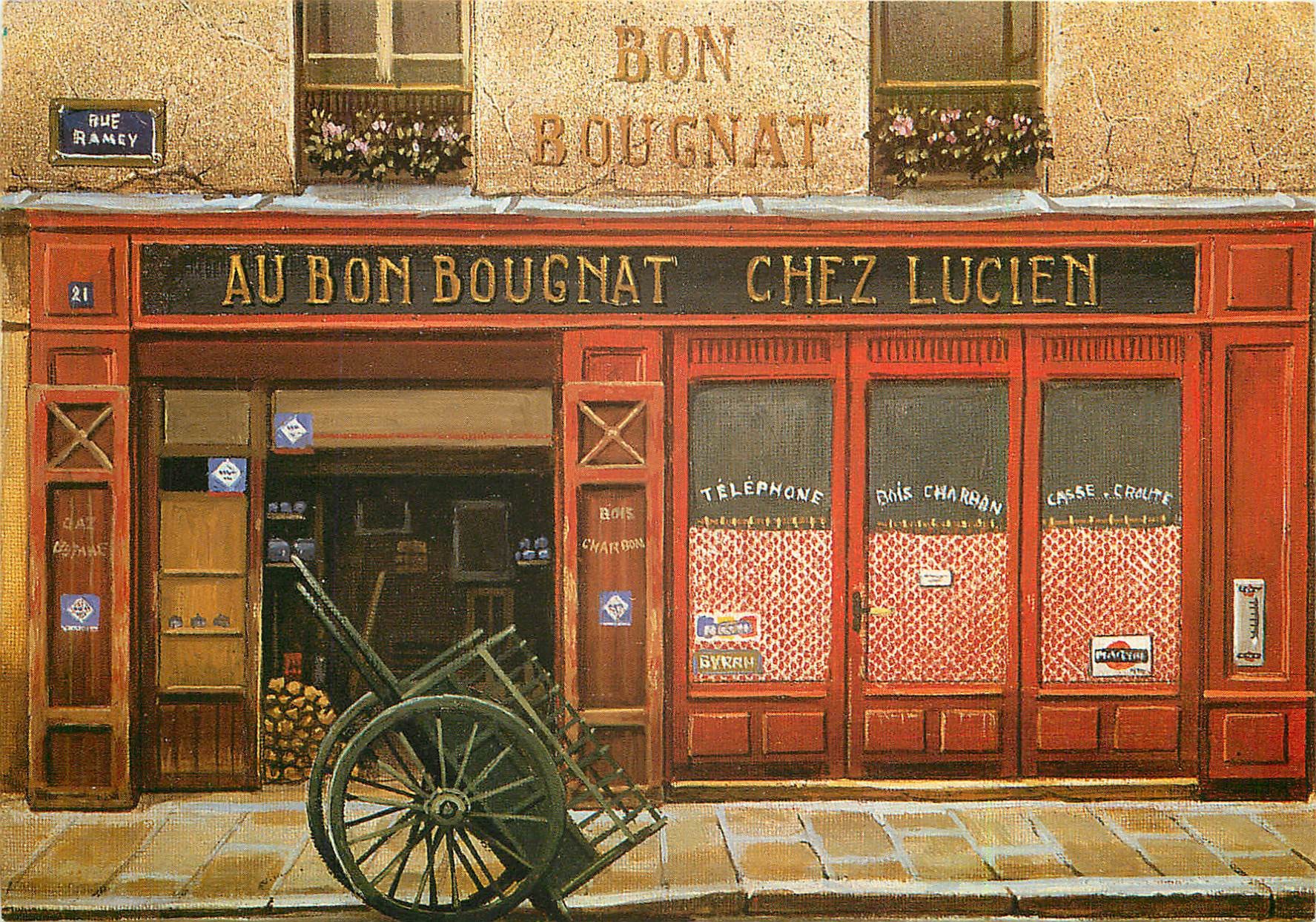 Commerces " AU BON BOUGNAT " rue Ramey à Paris
