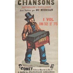 Publicité " CHANSONS Nationales et Populaires " rue de la Harpe