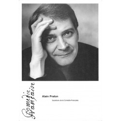 Spectacle Artiste. ALAIN PRALON Sociétaire de la Comédie Française