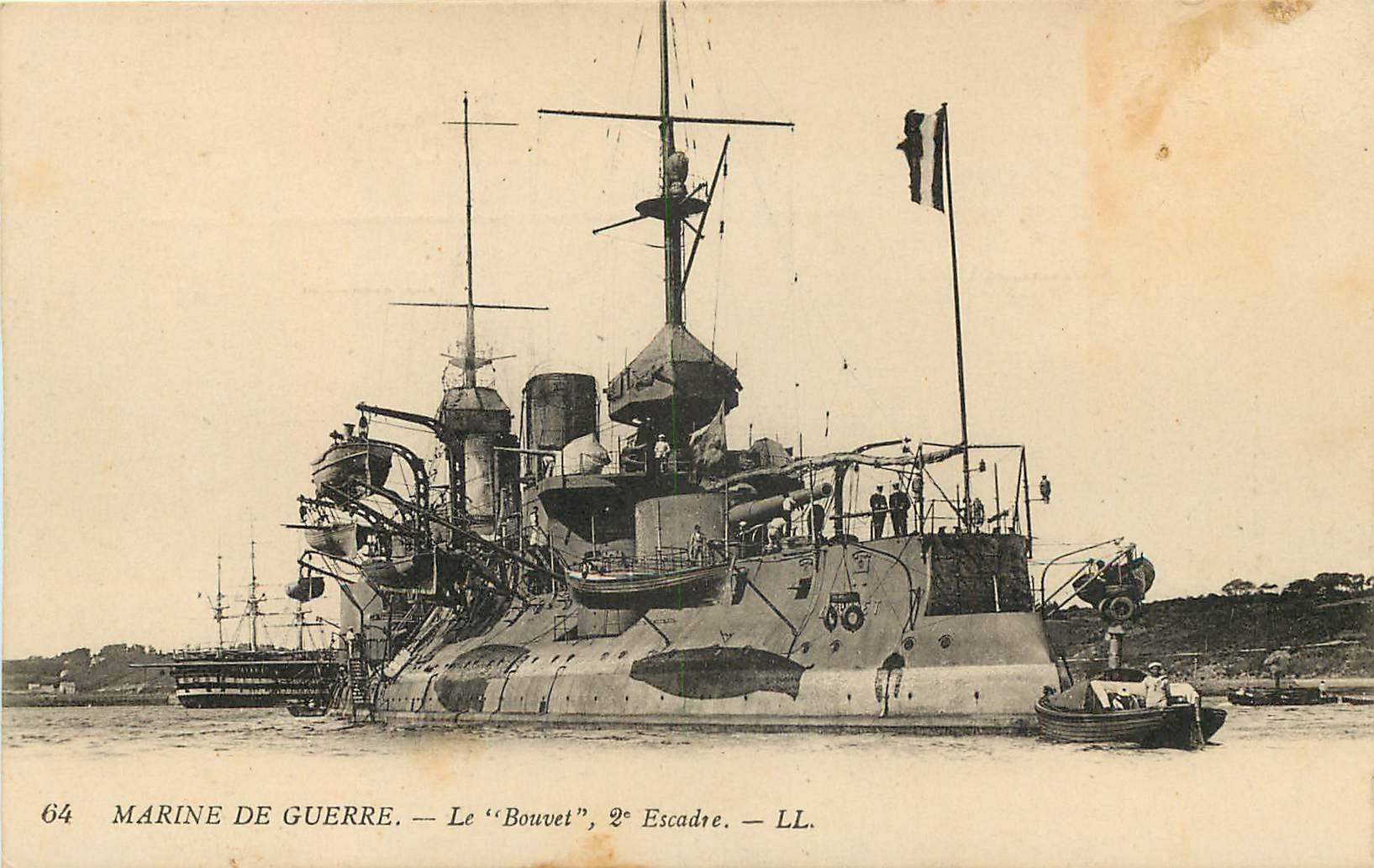 Marine de Guerre le " BOUVET " 2° Escadre 1919