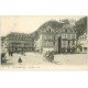 carte postale ancienne 63 LA BOURBOULE. La Place 1911 Epicerie Confiserie et Hôtel de l'Europe