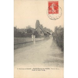 14 SAINT-PIERRE-LA-VIEILLE. Route de Saint-Vigon ou Vigor 1912