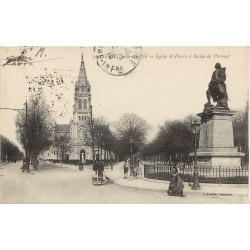 92 NEUILLY-SUR-SEINE. Eglise Saint-Pierre et Statue Perronet 1916