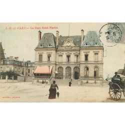 14 CAEN. La Gare Saint-Martin 1908
