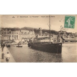 14 Départ du navire " LE TROUVILLE " pour le Havre 1923