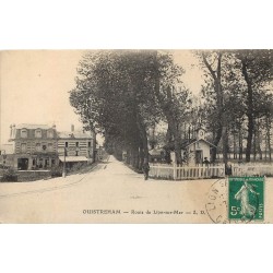 14 OUISTREHAM. Route de Lion-sur-Mer 1912