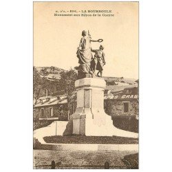 carte postale ancienne 63 LA BOURBOULE. Monument aux Héros de la Guerre