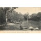 78 SAINT-GERMAIN.. Femme assise devant la Mare aux Canes en Forêt 1911