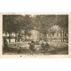 carte postale ancienne 63 LA BOURBOULE. Place du Jet d'Eau 1934