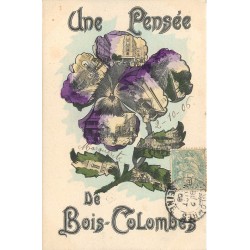 92 BOIS-COLOMBES . Une Pensée avec multivues 1906