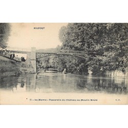 94 ALFORT. Passerelle du Château au Moulin Brûlé 1911