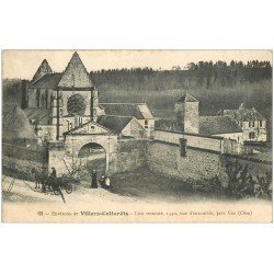 carte postale ancienne 02 VILLERS-COTTERETS. Attelage près Vez