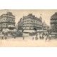BRUXELLES. Tramways hippomobiles Place de la Bourse et Boulevard Anspach 1903