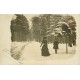 Puy de Dôme 63 élégante et sa fille dans les Bois sous la Neige 1909