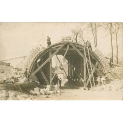 25 FRASNE VALLORBE. Ouvriers pour Construction d'une Arche pour futur Pont vers 1912