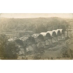 25 CLERON. Construction Pont chemin de fer ligne Amathay Vesigneux