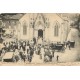 88 PLOMBIERES. Sortie de Messe des Baigneurs avec Banque du crédit 1909