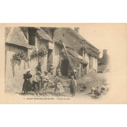 58 SAINT-HONORE-LES-BAINS. Village du Seu vers 1900
