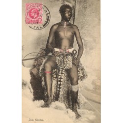 Afrique du Sud DURBAN 1907 a Zulu Warrior