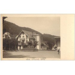 carte postale ancienne 63 LE MONT DORE. Fontaine sur la Place. Prototype pour future Carte Postale.