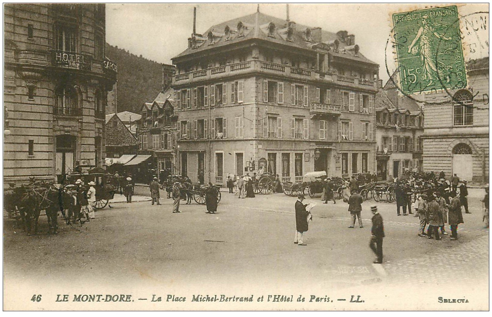 63 LE MONT DORE. Hôtel de Paris Place Michel-Bertrand