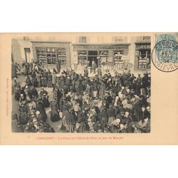 58 CORBIGNY. Jour de Marché Place Hôtel de Ville 1904