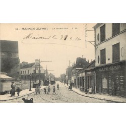 94 MAISONS-ALFORT. Café Bar sur la Grande rue 1916