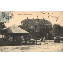 90 MONTREUX-CHÂTEAU. Attelage devant la Mairie 1905