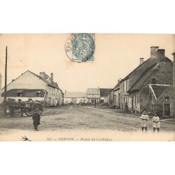 58 CERVON. Route de Corbigny 1904