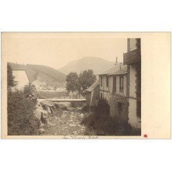 carte postale ancienne 63 LE MONT DORE. Petit Pont sur la Rivière. Prototype pour future Carte Postale.