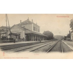 55 COMMERCY- La Gare carte précurseur vers 1900