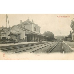 55 COMMERCY- La Gare carte précurseur vers 1900