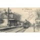49 SAINT-MATHURIN. La Gare avec locomotive et Train 1921