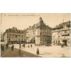 carte postale ancienne 63 LE MONT DORE. Place Michel-Bertrand
