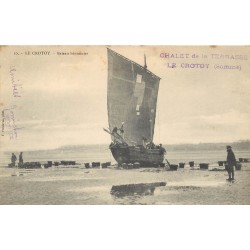 80 LE CROTOY. Bateau Hénonnier 1905 tampon "Chalet de la Terrasse"