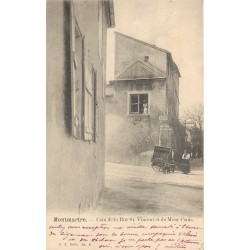 PARIS 18 Chanteuse des rues avec Orgue et singe coin Saint-Vincent et Mont-Cenis 1905