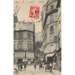 PARIS 18. Rue des Trois Frères boucherie Jacquemard 1909