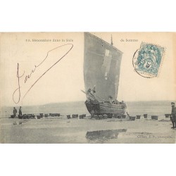 80 LE CROTOY. Hénonniers dans la Baie de Somme vers 1905