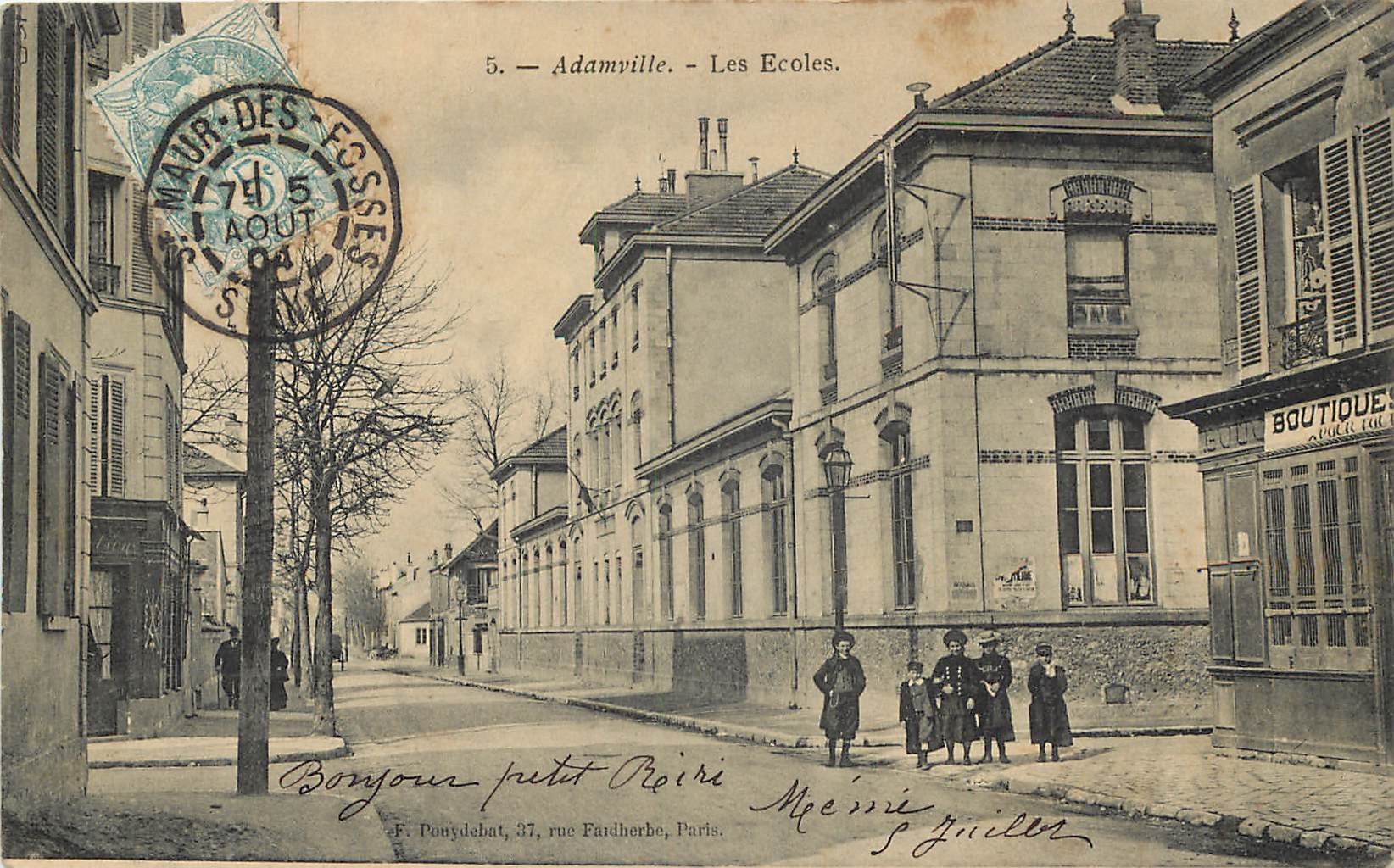 94 ADAMVILLE. Les Ecoles 1904