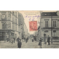 94 SAINT-MAURICE. Café coin Rue Edmond-Nocard 1905