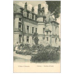 carte postale ancienne 02 VILLERS-COTTERETS. Château Pavillon d'angle. Carte pionnière vers 1900 vierge