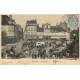 89 AVALLON. Le Marché et Hôtel Restaurant "Au Soleil Levant" 1904Bon état