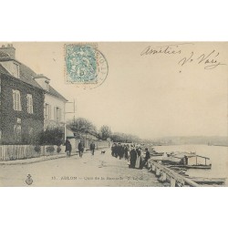 sur fortunapost.com 94 ABLON. Cyclistes Quai de la Baronnie 1904 carte postale ancienne
