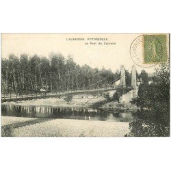 carte postale ancienne 63 LE PONT DE COURNON animé vers 1920...