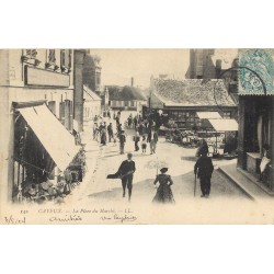 80 CAYEUX-SUR-MER. La Place du Marché 1904