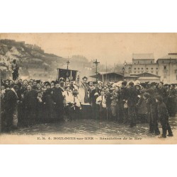 62 BOULOGNE-SUR-MER. Bénédiction de la Mer 1909 Messe en plein air...