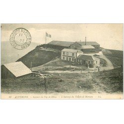 carte postale ancienne 63 LE PUY DE DOME. Auberge Temple de Mercure au Sommet 1911