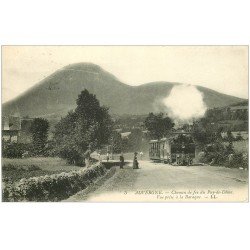 carte postale ancienne 63 LE PUY DE DOME. Chemin de Fer vue à la Baraque. Train 1911