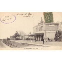 78 VILLEPREUX-LES-CLAYES. Arrivée du Train en Gare 1920